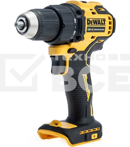 Дрель-шуруповерт DeWalt DCD708N-XJ, Аккумуляторная, 18В, Без АКБ и ЗУ
