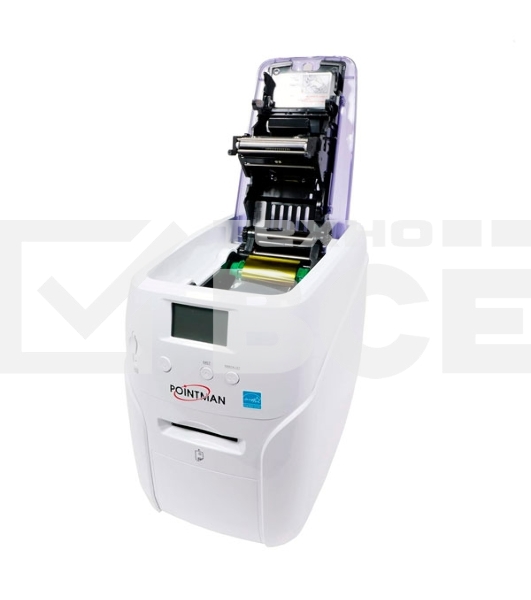 Принтер пластиковых карт Poscenter Pointman Nuvia N10 300 dpi, до 600 карт/ час, USB, Ethernet, белый