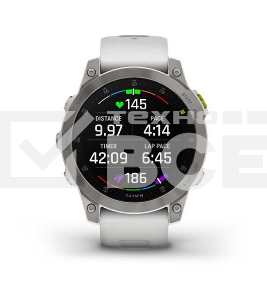Смарт-часы Garmin Epix (Gen 2) Sapphire титановый белый 47мм