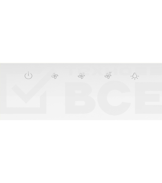 Вытяжка наклонная Gorenje WHI649EXGW белый, 60 см, 608 куб. м/ч, 63 дБ
