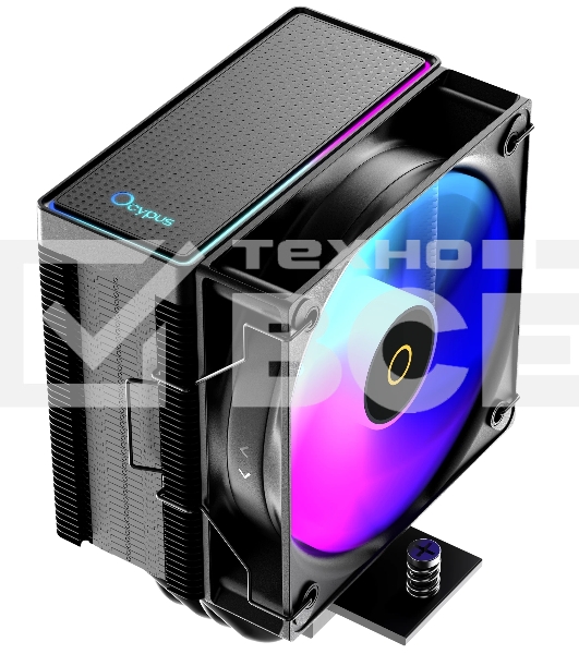 Кулер для процессора Ocypus Gamma A40 BK ARGB черный 100мм алюминий+медь 2400rpm 29.5db 4-pin 200W 133мм