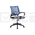 Кресло офисное Бюрократ CH-695N синий TW-05 TW-10 сетка/ткань, крестов. пластик, фото4