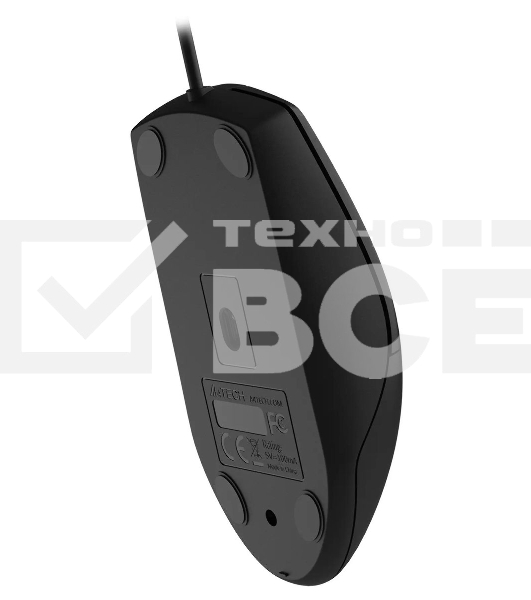 Мышь проводная A4Tech OP-330S черный, 1200 dpi, USB, кнопки - 3