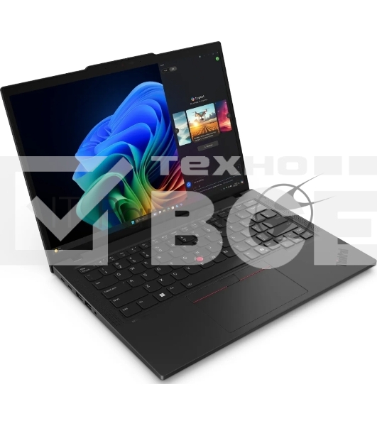 Ноутбук Lenovo ThinkPad T14 Gen6 14' WUXGA(1920x1200)IPS 400N, Ultra7 255H, 16+16Gb DDR5-5600, 1Tb SSD m.2, Intel Graphics, WiFi 6E+BT, FPR,fTPM, cam 5MP+IR, 4cell 52.5Wh, 65W USB-C, Win11 Pro China,1,4kg, 1Y