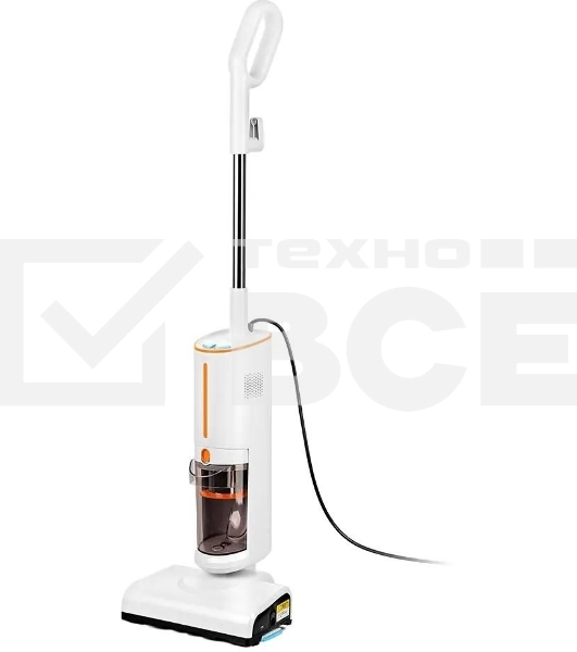 Пылесос паровой Kitfort КТ-5157-2 1000Вт белый/оранжевый