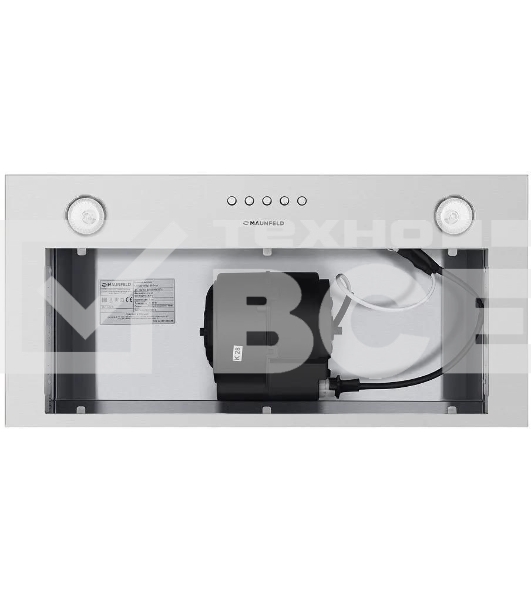 Вытяжка встраиваемая Maunfeld Crosby SINGL 60 нержавеющая сталь, 60 см, 850 куб. м/ч, 48 дБ