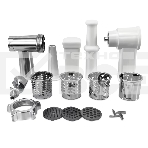 Мясорубка электрическая Samtron MG-105 серебристый , 1600 Вт, 1.6 кг/мин, реверс, защита от перегрузки, насадки - 8, фото6