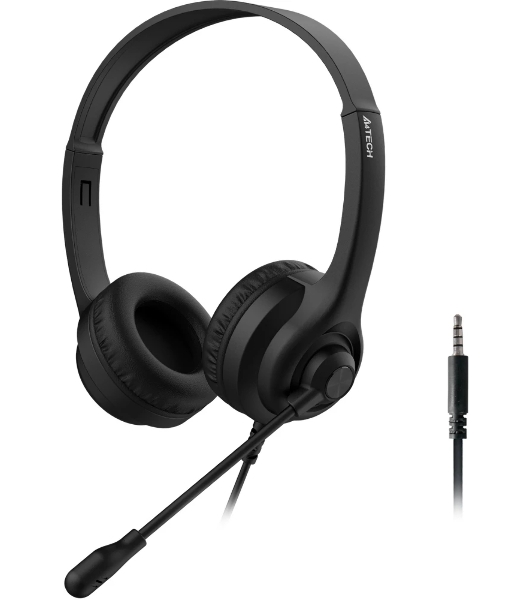 Гарнитура A4Tech HS-8i чёрный, проводная