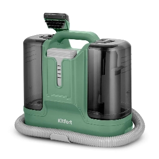 Пылесос моющий Kitfort КТ-5217 зеленый, 150 Вт, уборка влажная, пылесборник контейнер 1,8 л