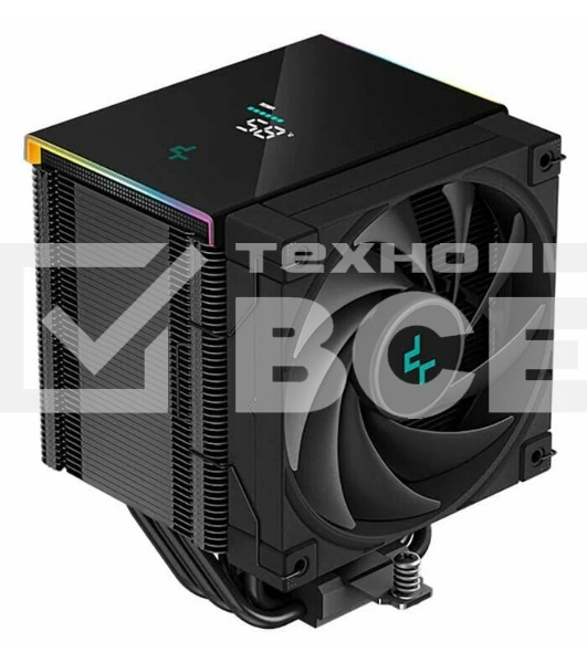 Кулер для процессора DEEPCOOL AK500 DIGITAL черный, 120 мм, алюминий/медь, 1850 об/мин, 28 дБ, 4 pin, 240 Вт, 160 мм