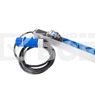 Блок силовых розеток Rem Rem-32, IEC 60320 С13, IEC 60320 С19 х 16, Shuko х 10, вход IEC 309, шнур 3 м, 1 463мм, однофазный 32А, автомат + индикатор, 