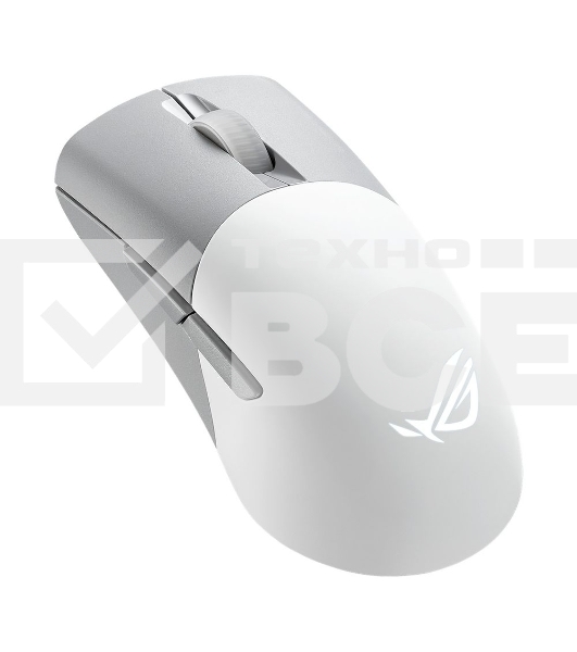Мышь беспроводная/проводная ASUS ROG Keris Wireless AimPoint белый, 36000 dpi, радиоканал, Bluetooth, USB, кнопки - 5