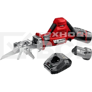 Пила сабельная Зубр 12В, 2 АКБ (2Ач), в коробке, СПЛ-125-22