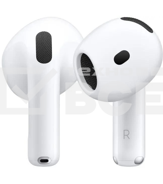 Гарнитура вкладыши Apple AirPods 4 A3050/A3053/A3058 белый беспроводные bluetooth в ушной раковине