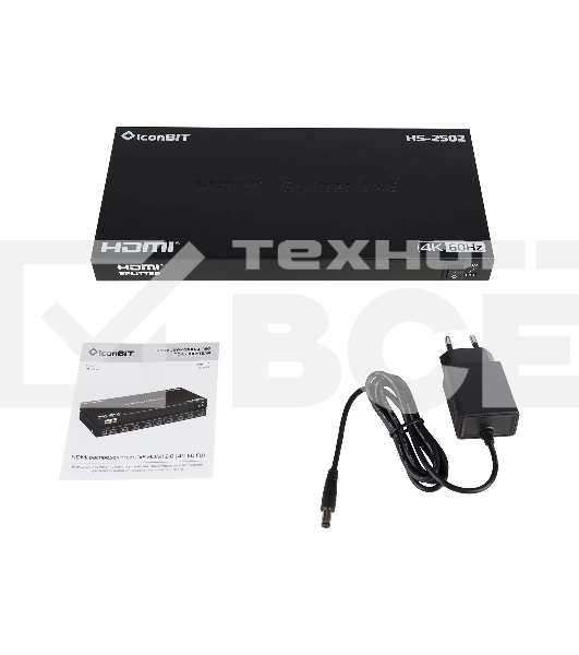 Усилитель-распределитель HDMI IconBIT HS-2502 1x8, поддержка 4К60