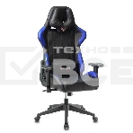 Кресло игровое Бюрократ VIKING 5 AERO BLUE черный/синий искусственная кожа, фото 1