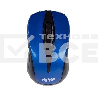Мышь беспроводная HIPER HOMW-062 синий, 1000 dpi, радиоканал, USB, кнопки - 3