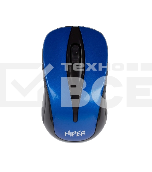 Мышь беспроводная HIPER HOMW-062 синий, 1000 dpi, радиоканал, USB, кнопки - 3