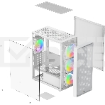 Компьютерный корпус Ocypus Gaммa C50 WH ARGB, MATX, USB 3.0*1+USB 2.0*2, FRONT 3x120мм ARGB, REAR 1x120мм ARGB, фото3