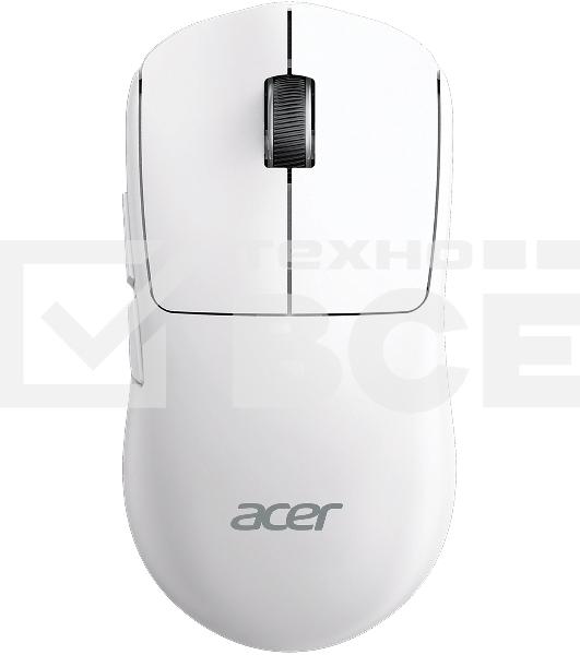 Мышь беспроводная/проводная Acer OMR401 белый, 12000 dpi, радиоканал, Bluetooth, USB, кнопки - 5