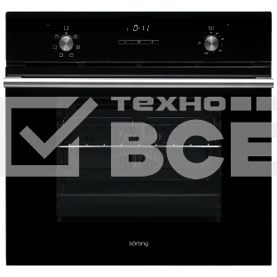 Встраиваемая электрическая духовка Korting OKB 760 FN/59.8 х 59.5 x 56 см, 6 режимов нагрева, гриль, конвекция, таймер, дисплей, черная