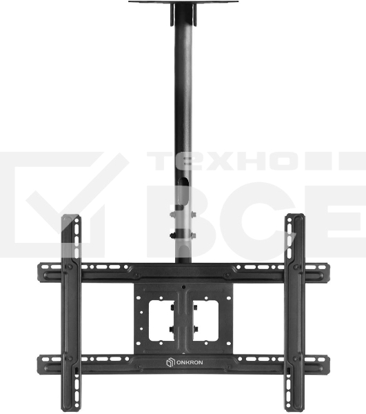 Потолочный кронштейн ONKRON N1L для телевизора 32'-80' потолочный телескопический, черный