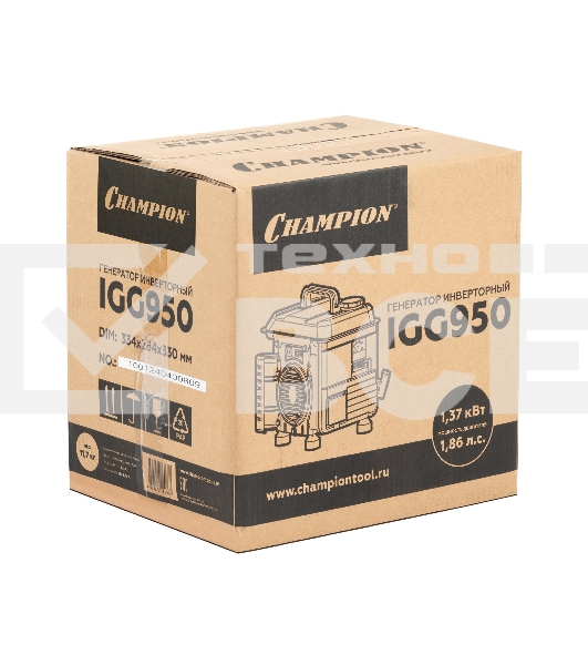 Генератор Champion PNIGG950 0.9кВт