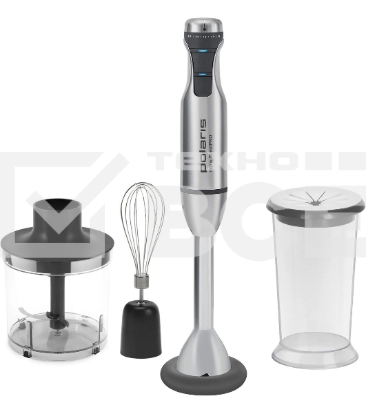 Блендер погружной Polaris PHB1591L Silent 1500 Вт, погружной, серебристый/черный
