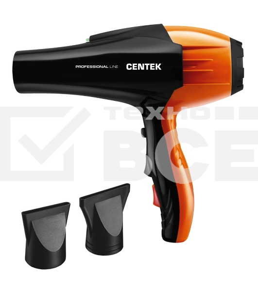 Фен Centek CT-2226 черный/оранжевый, 2200 Вт