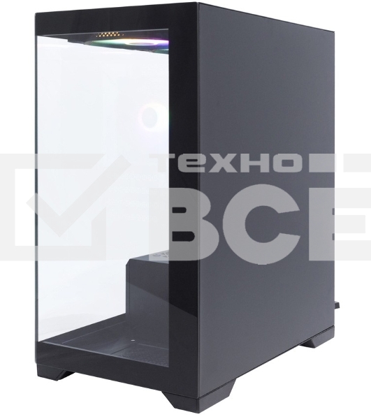 Компьютерный корпус 1STPLAYER MIKU Mi2 Black / mATX / 3x120mm LED fans / Mi2-BK-3F1