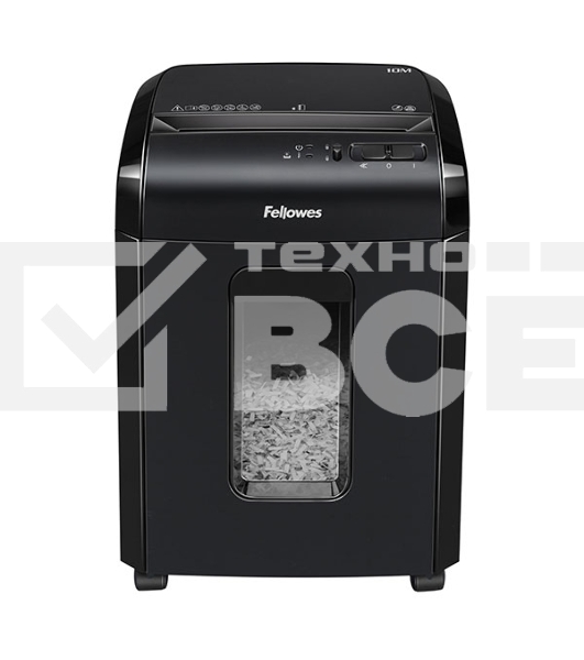 Шредер Fellowes Powershred 10M FS-4630601{DIN P-5, 2х15мм, 10лст., 19лтр., Safety Lock}, с микрорезкой