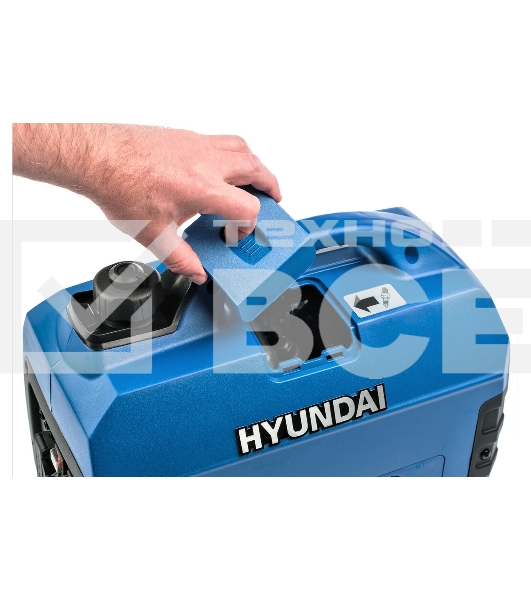 Электрогенератор бензиновый инверторный Hyundai HHY 1050Si, 1.2 кВт, 59 дБ, 12 кг