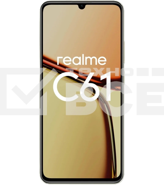 Смартфон Realme C61, 8/128Gb, золотистый