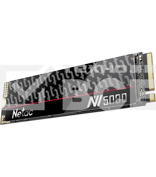 Накопитель SSD Netac NV5000-T, 1TB, M.2 2280, PCIe 4.0 x4, NVMe, R/W 4800/4600, с радиатором