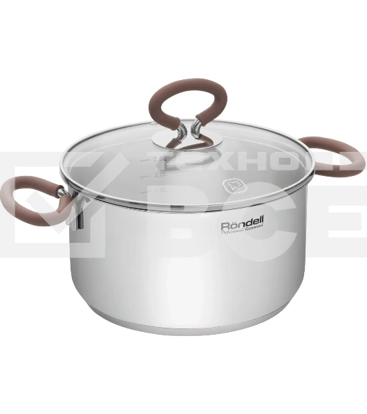 Кастрюля Rondell Etery RDS-1599 3.1л. d=20см (с крышкой) стальной