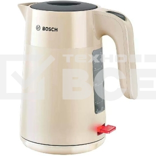 Чайник электрический Bosch TWK 2M167 бежевый, 1,7 л, 2400 Вт