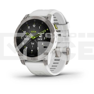 Смарт-часы Garmin Epix (Gen 2) Sapphire титановый белый 47мм