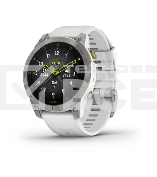 Смарт-часы Garmin Epix (Gen 2) Sapphire титановый белый 47мм