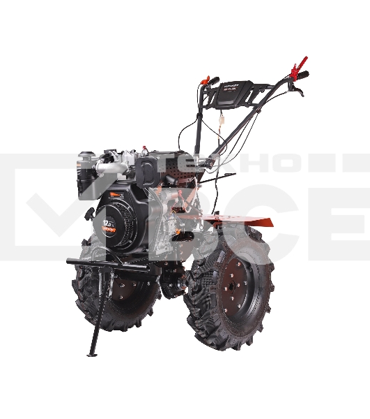 Мотоблок дизельный PATRIOT BOSTON 12DE  12 л,с; эл. Стартер: 12V; фрезы: 1350 mm; коробка передач 2 вперед+ 1 назад
