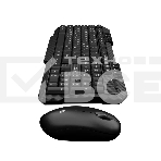 Клавиатура и мышь ABR KW807 черный, интерфейс USB, беспроводной, 2.4G, RU/EN, фото5