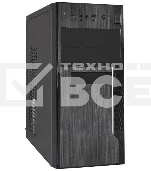 Компьютерный корпус Minitower ExeGate EX299310RUS MA-373X-UNS400 (mATX, БП UNS400 с вент. 12см, 2*USB, аудио, черный)