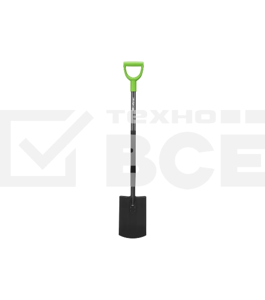 Лопата Сибртех штыковая, металлический черенок, прямоугольная