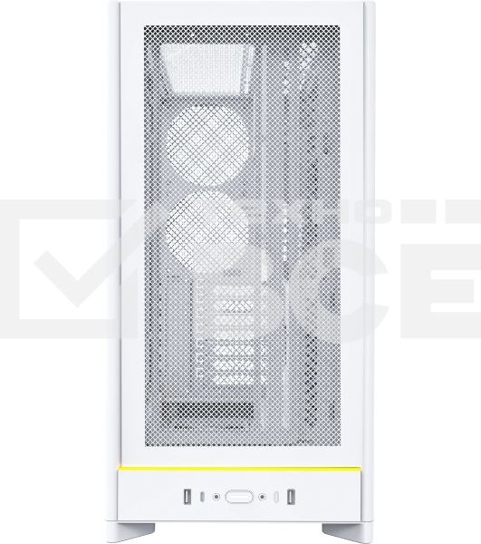 Компьютерный корпус Montech HS01 белый без БП ATX 2xUSB3.0 audio bott PSU