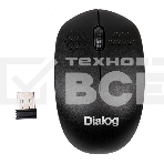 Мышь беспроводная Dialog Comfort MROC-13U черный, 1200 dpi, радиоканал, USB, кнопки - 3, фото 1