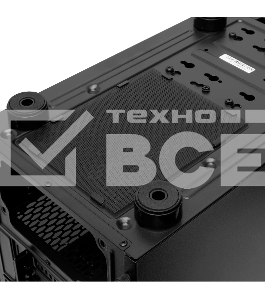 Компьютерный корпус без блока питания Case HSPD M540, Mesh Mid Tower, черный, TG, 0.45 SPCC, no fans, ATX, mATX, mITX, 160/300/150мм, 2x2.5