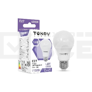 Лампа светодиодная TOKOV ELECTRIC 16 Вт А60 4000К Е27 176-264В