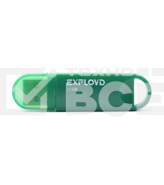 Флешка USB Exployd 570 Green (EX-32Gb-570-Green), 32Gb, USB 2.0, R/W 15/8, зеленый