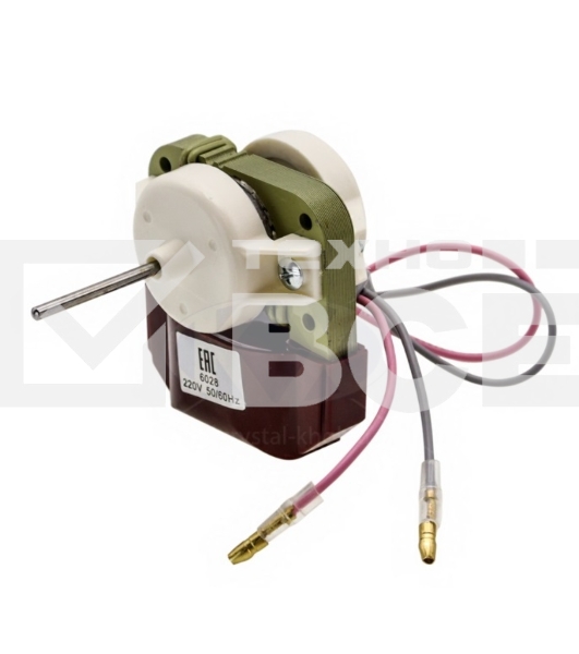 Двигатель (мотор) вентилятора Стинол 6028, 220V/10W, шток 3,18мм, L-34мм (без крыльчатки)