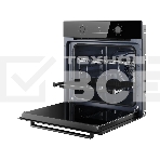 Духовой шкаф Kuppersberg HO 606 P Black line, High-Tech, 78 л, поворотное управление, утапливаемые переключатели, дисплей, таймер, 6 режимов, макс. температура 310 градусов, телескопические направляющие (на 1 уровень), цвет черный, цвет фурнитуры черный, фото3