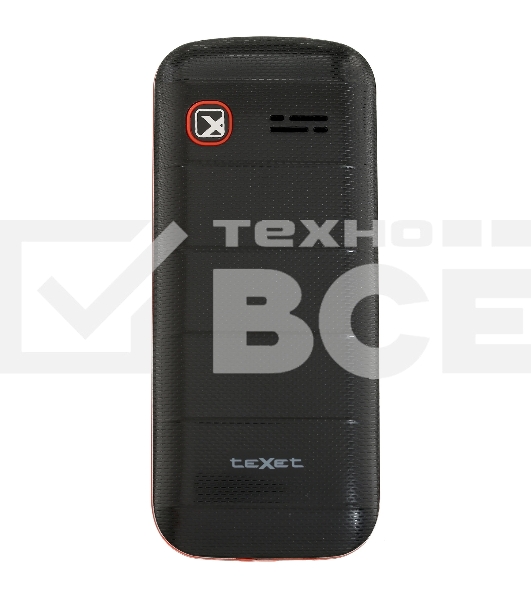 Мобильный телефон Texet TM-130 черный-красный